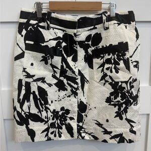 Etcetera Black and White Mini Skirt